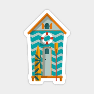 Beach Hut 3 Magnet