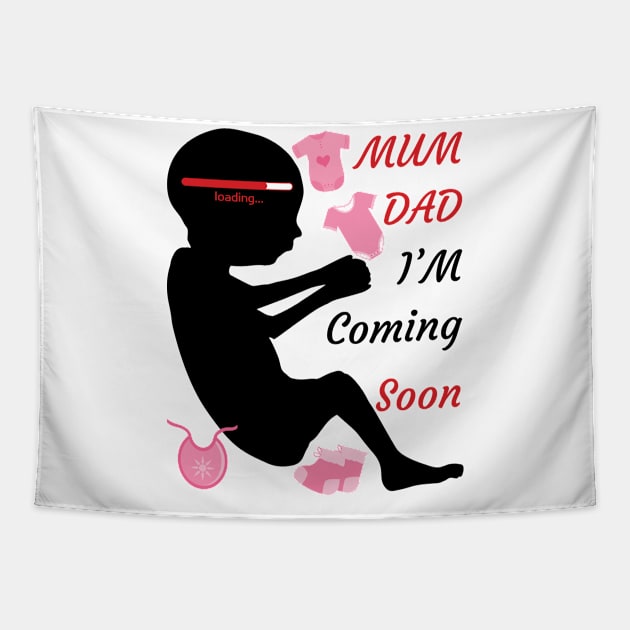 The baby is coming soon Tapestry by LOQMAN