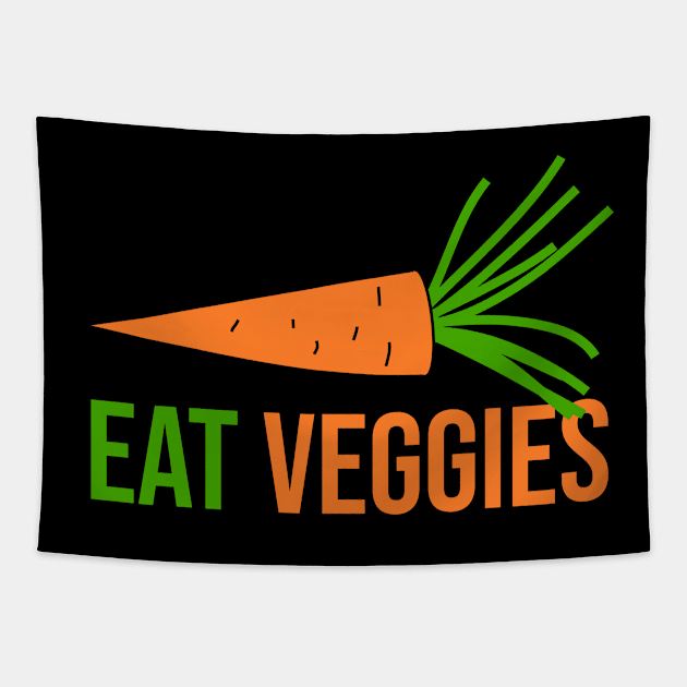 Eat Veggies Tapestry by cypryanus