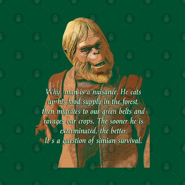 The Wisdom of Dr. Zaius - from Planet of the Apes by woodsman