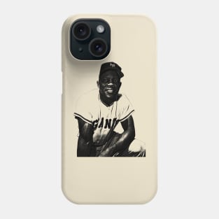 Willie Mays || Pencil Drawing 90s Phone Case