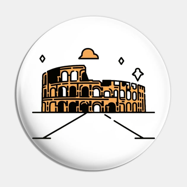 The Colosseum Pin by Jason's Finery