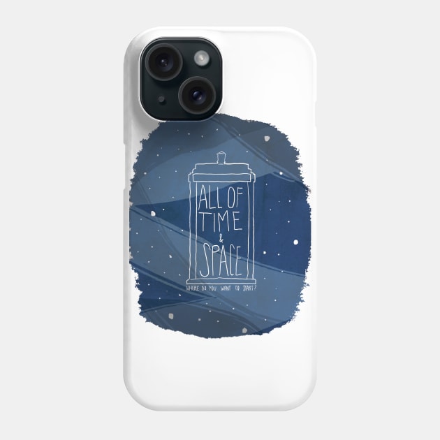 All of Time and Space Phone Case by nanlawson