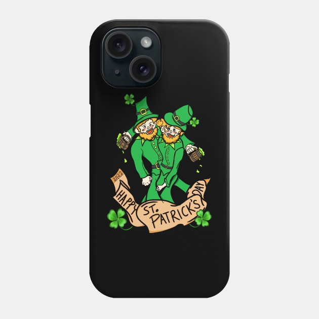 Funny St Patrick's Day Drinking Buddy Phone Case by HCreatives