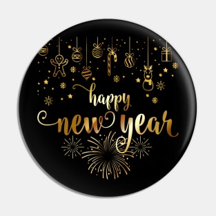 Colorful Firework Year of the Rabbit - Happy New Year 2023 Pin