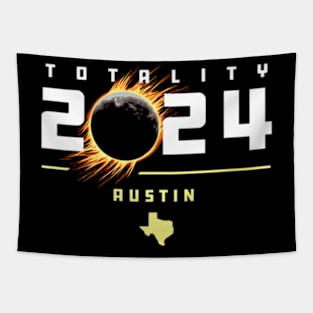 Austin Texas 2024 Total Solar Eclipse Tapestry