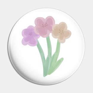 watercolour flowers Pin