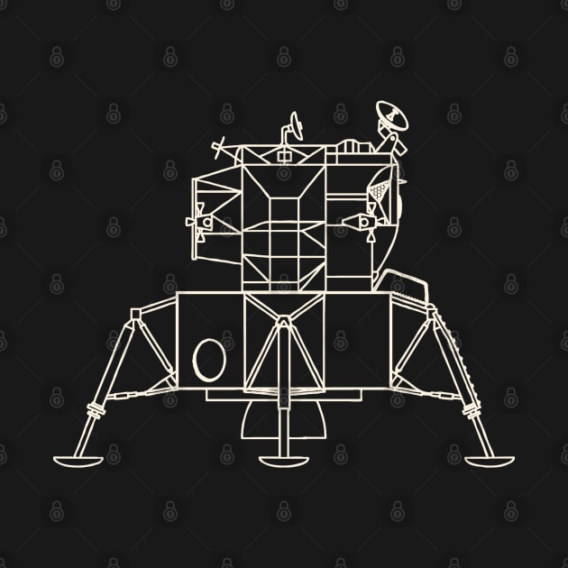 NASA Apollo 11 Lunar Module 1 by © Buck Tee Originals by Buck Tee