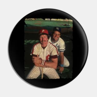 Mike Schmidt in Philadelphia Phillies and George Brett in Kansas City Royals Pin