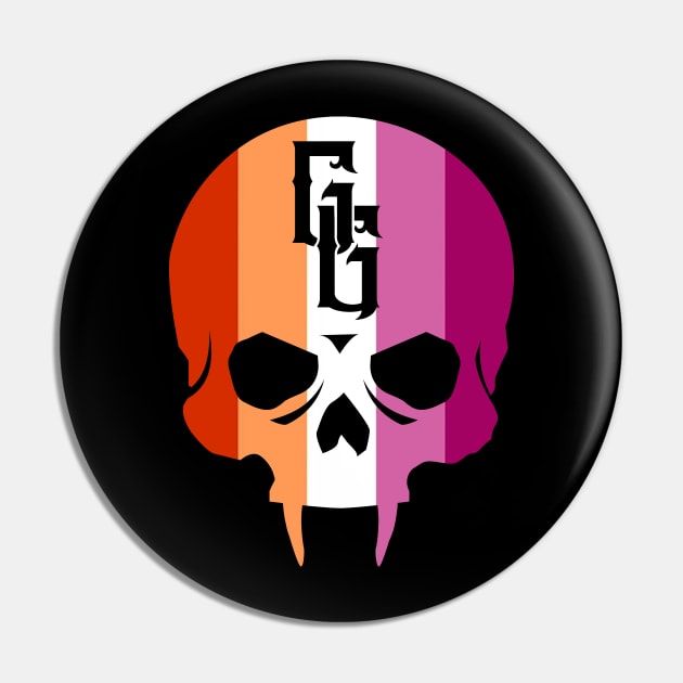 Lesbian Pride Gehenna Pin by highcouncil@gehennagaming.com