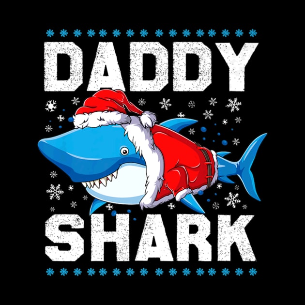 Daddy Shark Santa Fathers Day by Typewriter Lovecraft