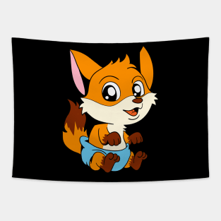 Kawaii Baby Fox Tapestry