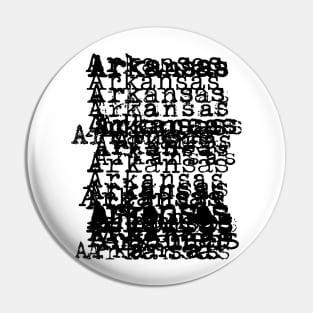 Arkansas - Bad Type (drk) Pin