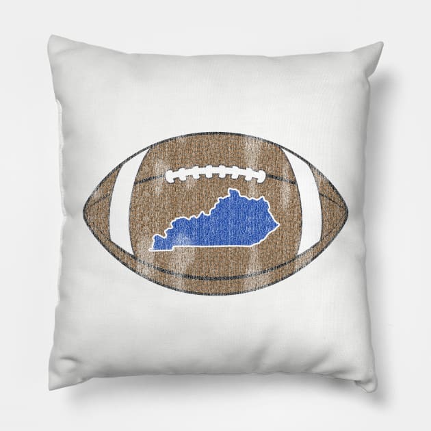 Kentucky State of Football Pillow by KentuckyYall