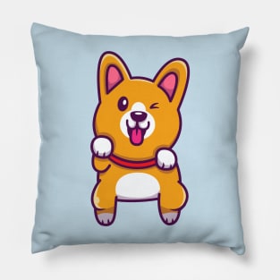 Cute Corgi Jumping Pillow