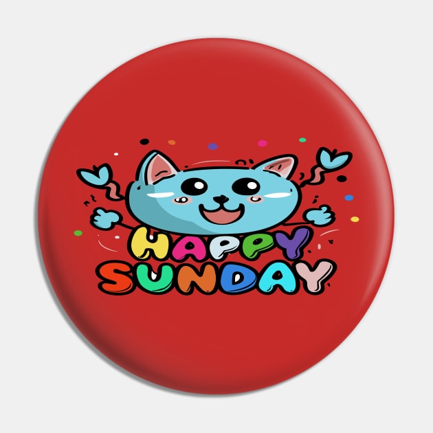 Happy Sunday Pin by WondersByMel