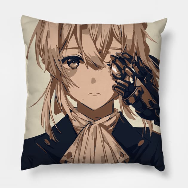 Violet Evergarden Pillow by hackneydagger