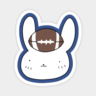 Football Bunny Face Magnet