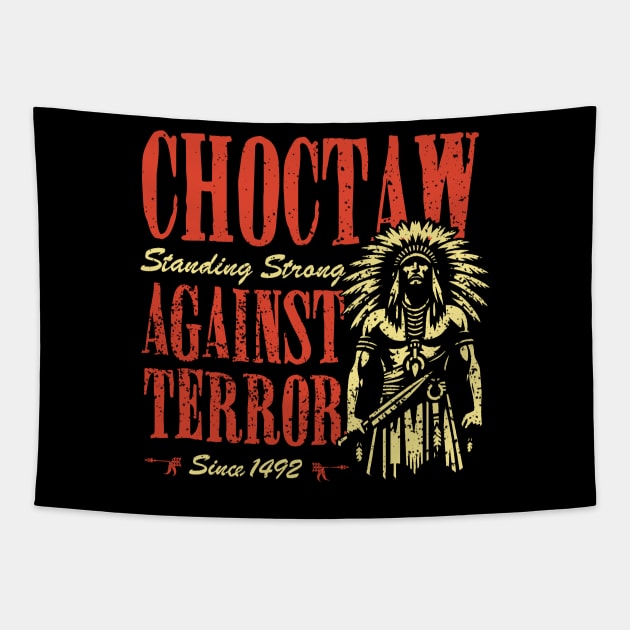 Choctaw Tribe Indigenous Pride Tapestry by Depot33