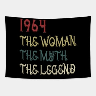 Vintage Retro 1964 Legend Gift 56th Birthday Womens Tapestry