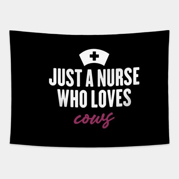 just a nurse who loves cows Tapestry by inspiringtee