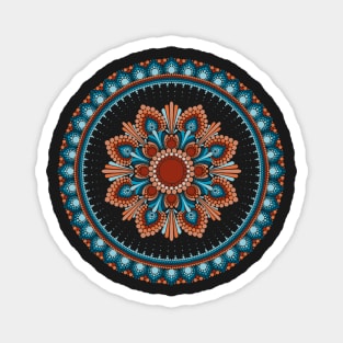 Festival Dotillism Mandala Magnet