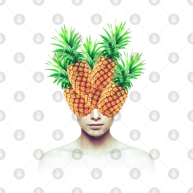 Pineapple head portrait by reesea