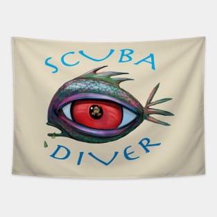 SCUBA Diver Tapestry