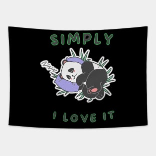 Simply I love it Cute sleeping animal (lazy edition ) Tapestry