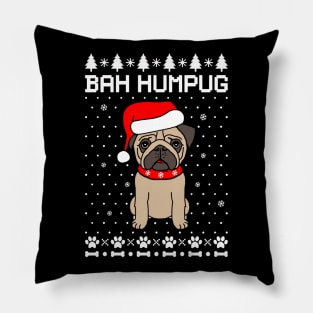 bah humpug christmas Pillow