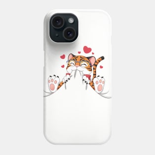 Cute Tiger Chewing Phone Case