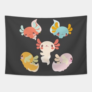 Kawaii Axolotls Tapestry