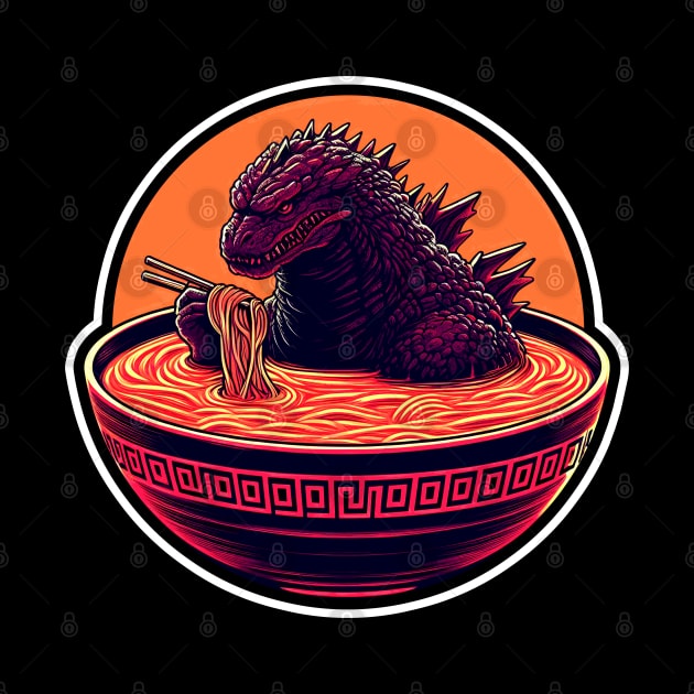 Godzilla Ramen 4 by Bentonhio