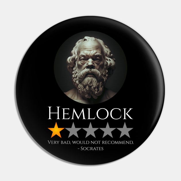 Ancient Greek Philosopher Socrates Meme - Hemlock Pin by Styr Designs