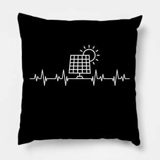 Heartbeat of Solar Power - Photovoltaics Pillow