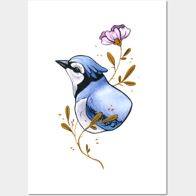 Blue Jay and Cardinal | Art Print