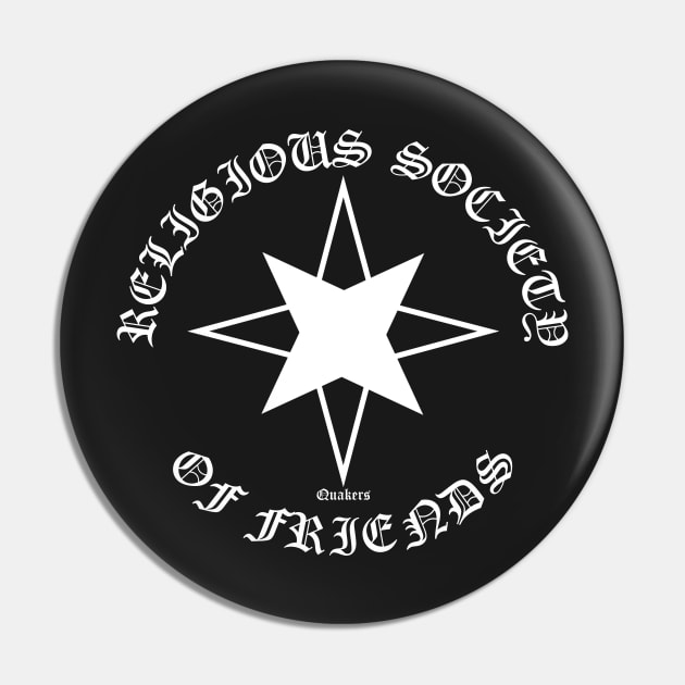 Religious Society Of Friends Quakers Symbol Gothic Pin by thecamphillips