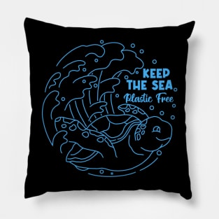 Keep the Sea Plastic Free Pillow