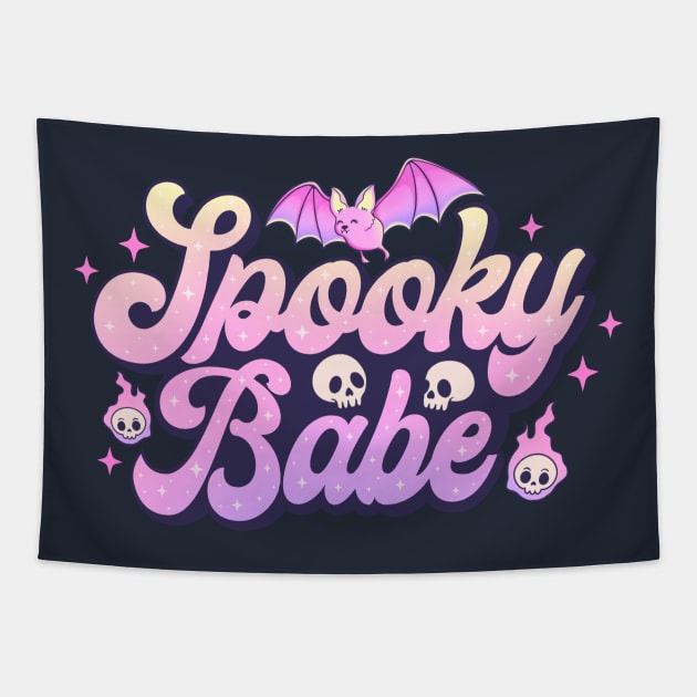 Hot goth spooky babe Tapestry by Positively Petal Perfect 