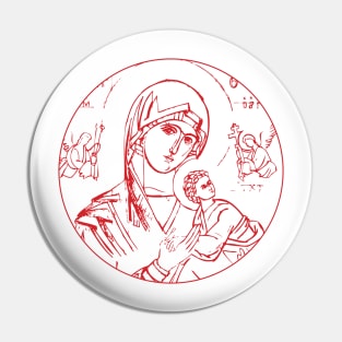 Theotokos - Perpetual Help Pin