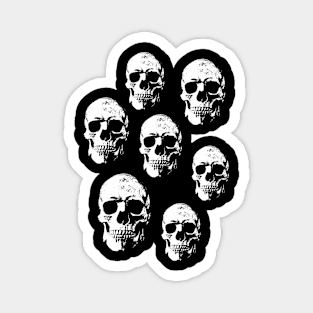 Halloween Skull Band Magnet