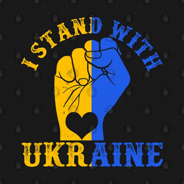 Support Ukraine I Stand With Ukraine Ukrainian Flag by Happy Shirt