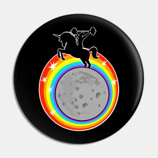 Weightlifting Moon Girl Pin