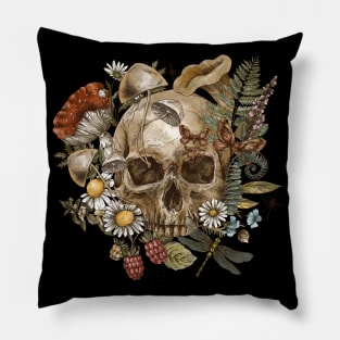 Scull flowers Pillow