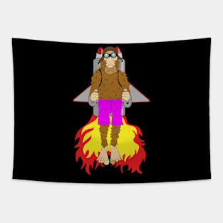 Bigfoot rocketpack spectacular Tapestry