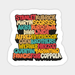 Legendary Movie Directors - Blockletter Typo Style Series Magnet