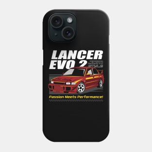 Iconic Lancer Evolution 2 Car Phone Case