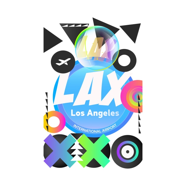 LAX Los Angeles airport code pop by Woohoo