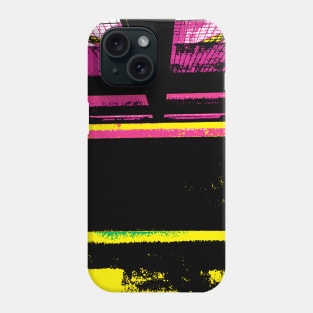 abstract in pink and yellow Phone Case