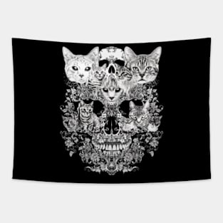 Cat Skull Anatomy Tapestry